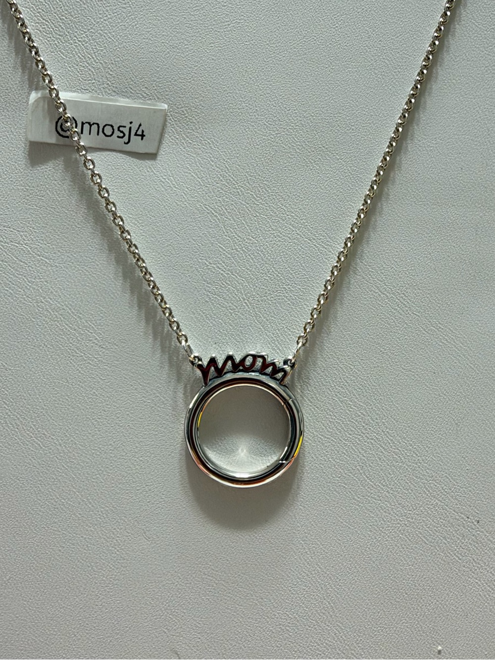 James Avery “Mom” Charm Necklace 
(On the Retiring List)